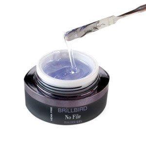 HEMA Free No File Builder gel - Clear - reszelésmentes műköröm építő zselé  50ml